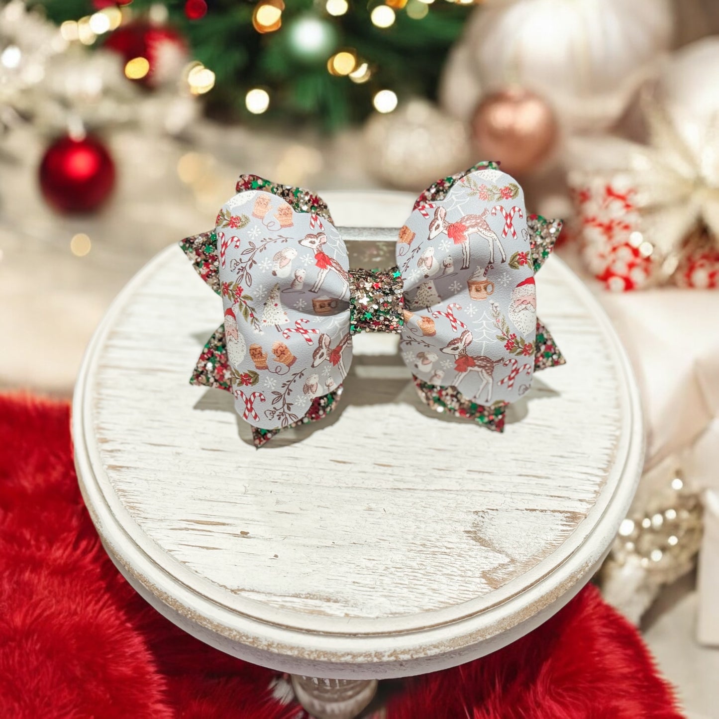 Vintage Santa Bow