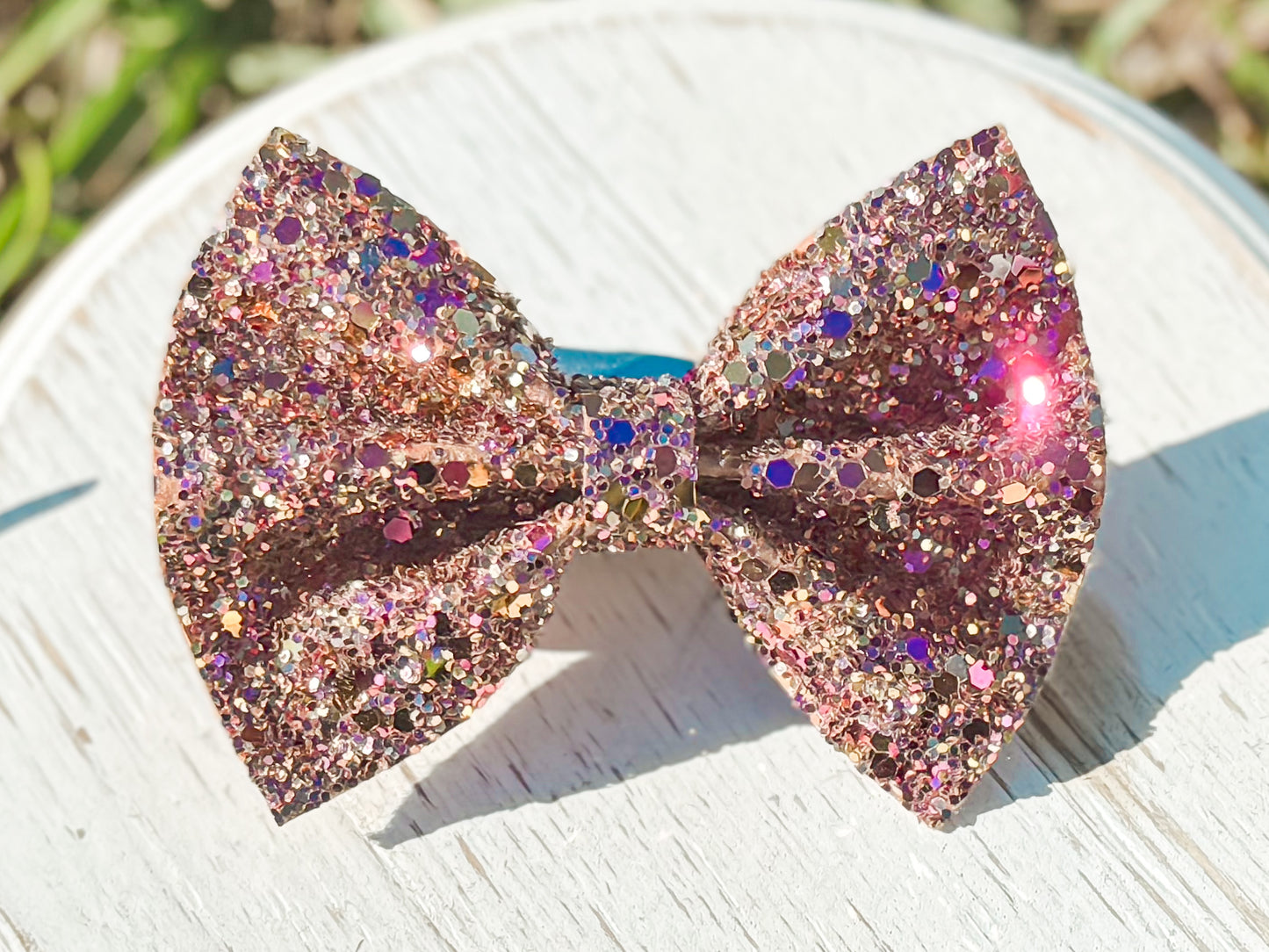 My Favorite Glitter Pinch Bow